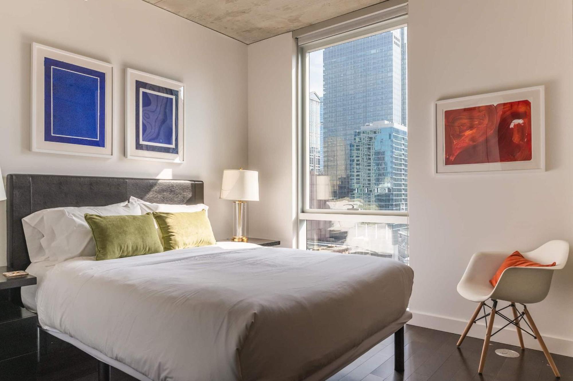 2Br Elegant Premium Suite With Balcony & Sweeping City Views Чикаго Экстерьер фото